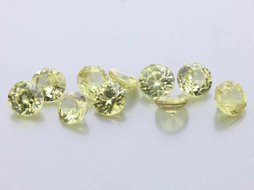 Sapphire 3.25mm Round Yellow