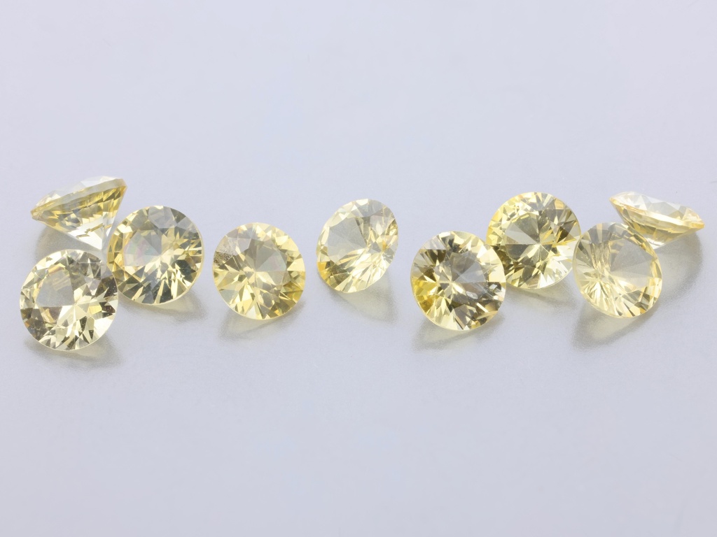 Sapphire 3.50mm Round Light Yellow