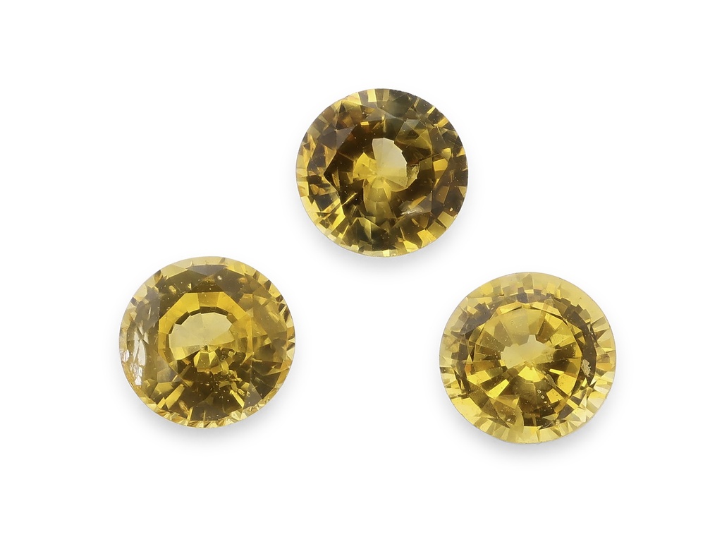 Sapphire 4.00mm Round Golden Yellow