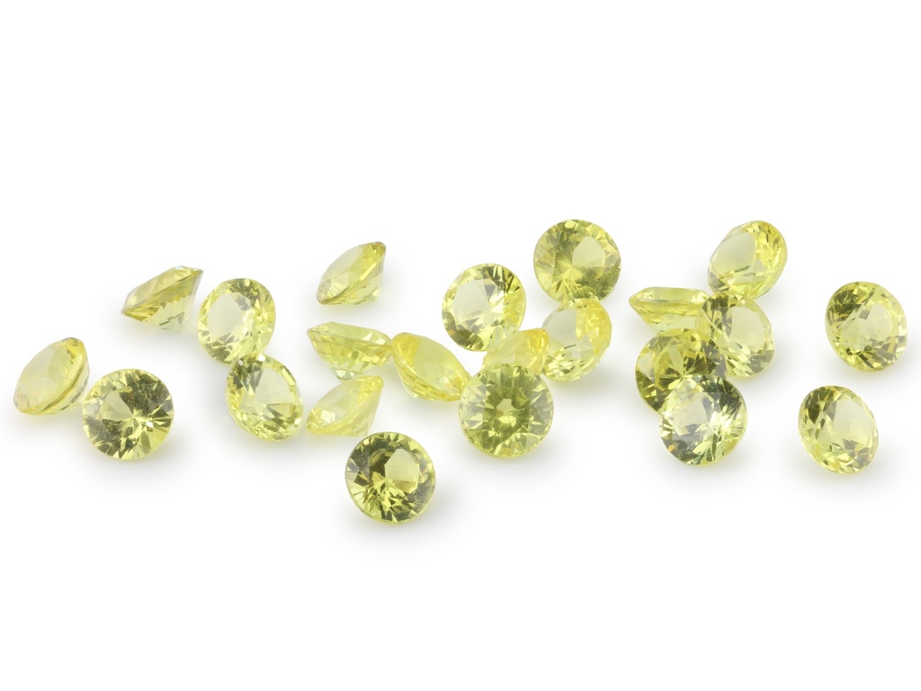 Sapphire 3.75mm Round Yellow