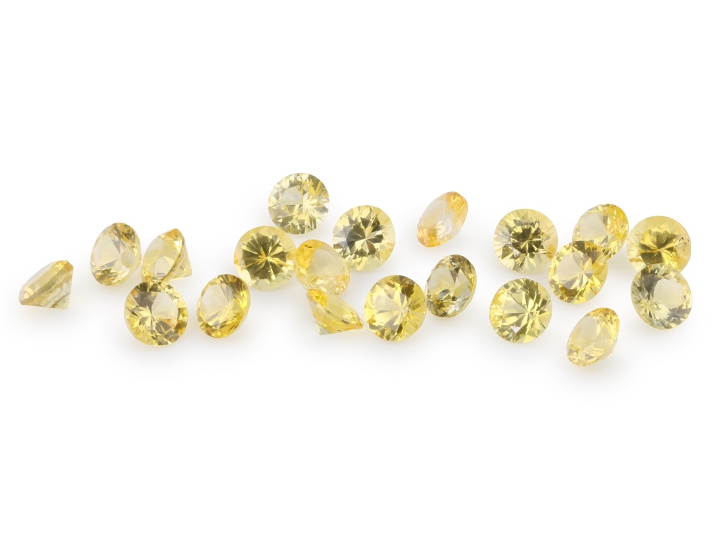 Sapphire 2.50mm Round Mid Yellow