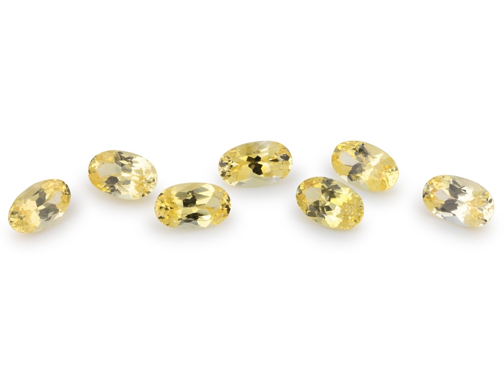 Sapphire 5x3mm Oval Light Yellow