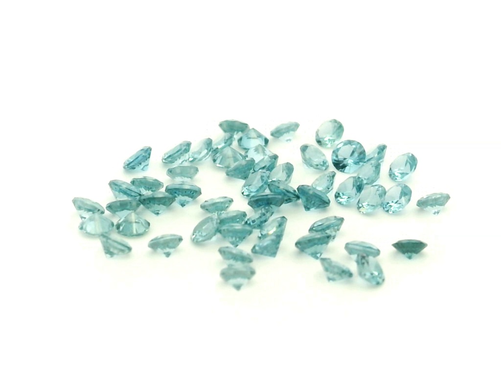 Synthetic/Lab Grown Spinel 2.25mm Round Teal