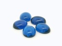 Synthetic/Lab Grown Spinel 10x8mm Oval Cabochon Cobalt Blue