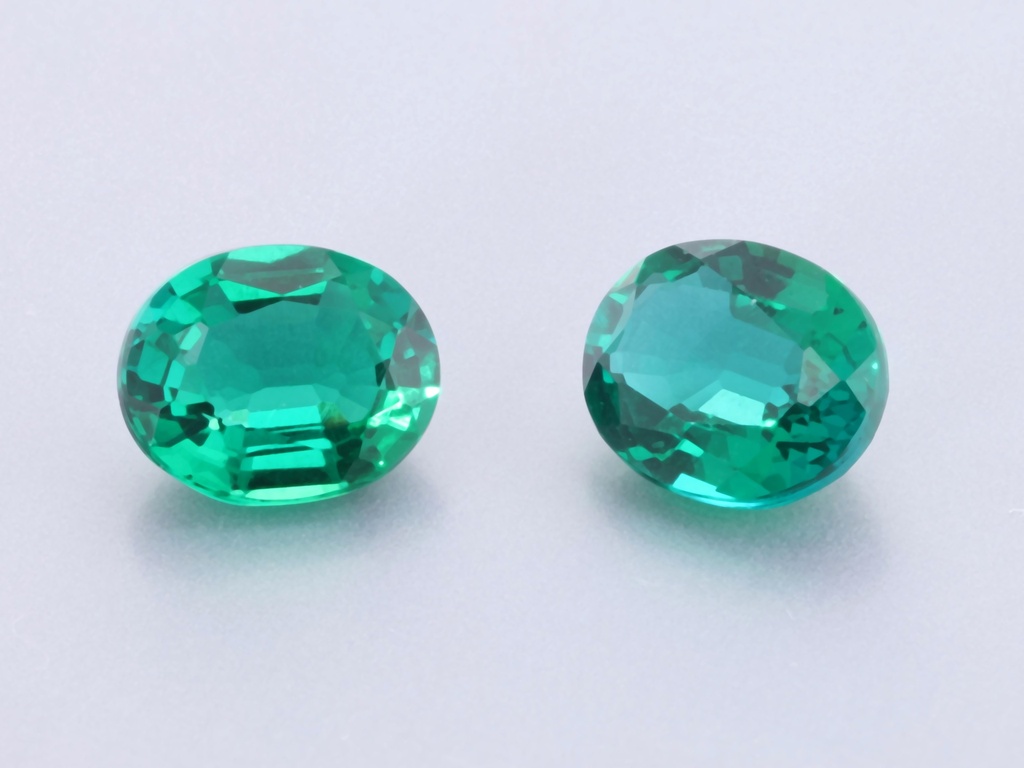 [BHVB0605] Hydrothermal/Lab Grown Emerald 6x5mm Oval