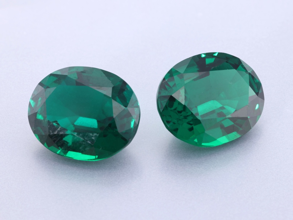 [BHVB1109] Hydrothermal/Lab Grown Emerald 11x9mm Oval