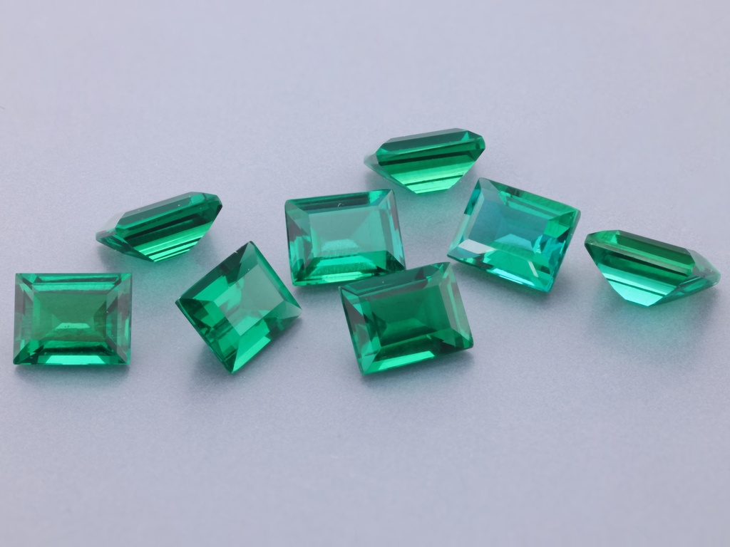 [BHBS0504] Hydrothermal/Lab Grown Emerald 5x4mm Baguette
