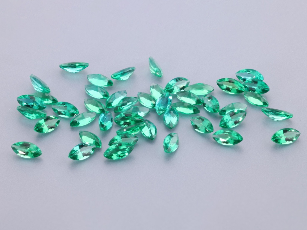 [BHMB0402] Hydrothermal/Lab Grown Emerald 4x2mm Marquise