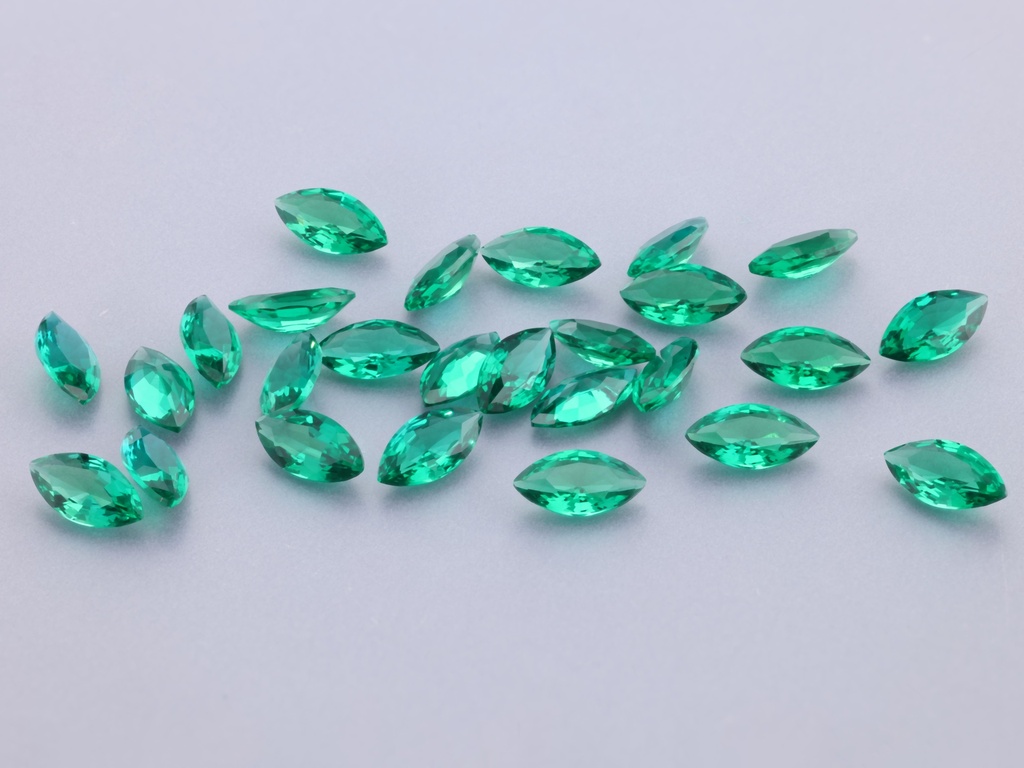 [BHMB0502] Hydrothermal/Lab Grown Emerald 5x2.5mm Marquise