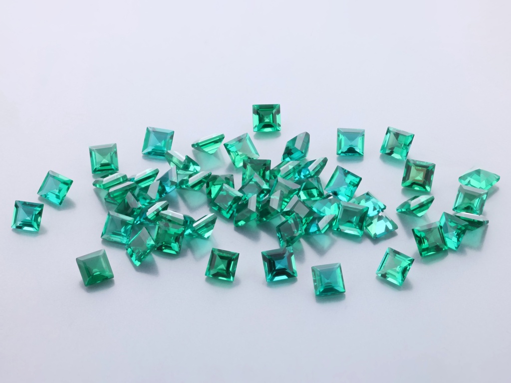 [BHQS0250] Hydrothermal/Lab Grown Emerald 2.50mm Carre Cut