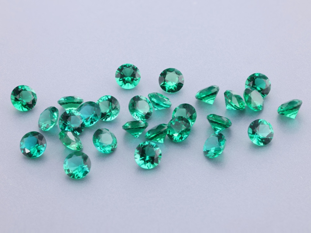[BHRB0300] Hydrothermal/Lab Grown Emerald 3.00mm Round