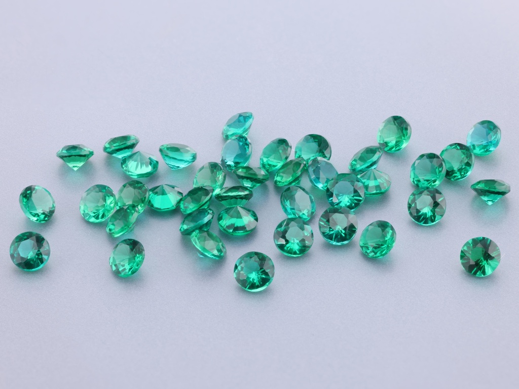 [BHRB0325] Hydrothermal/Lab Grown Emerald 3.25mm Round