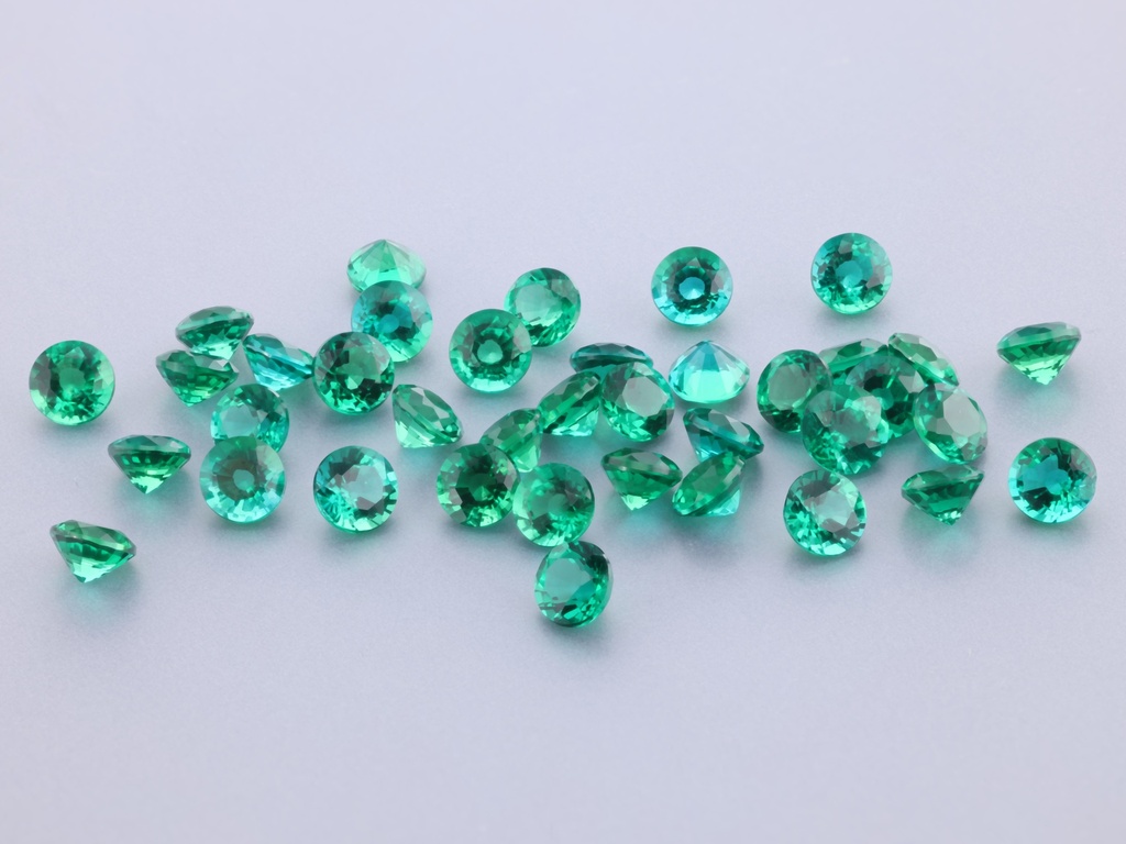 [BHRB0350] Hydrothermal/Lab Grown Emerald 3.50mm Round