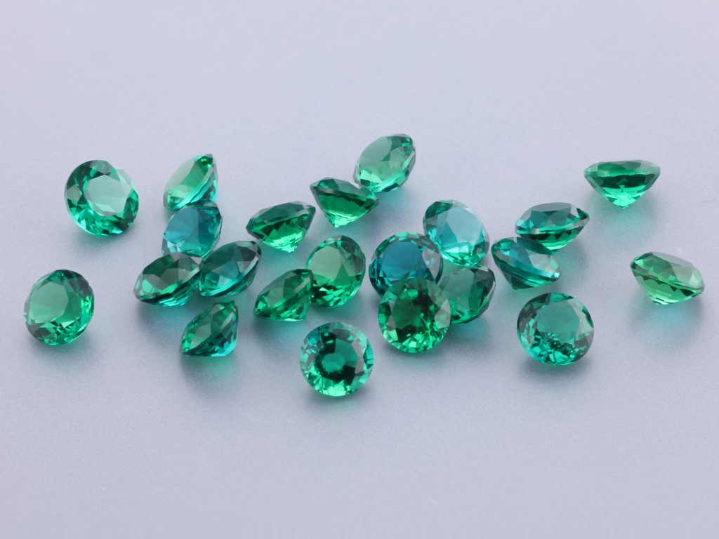 [BHRB0400] Hydrothermal/Lab Grown Emerald 4.00mm Round