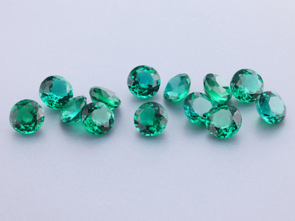 [BHRB0450] Hydrothermal/Lab Grown Emerald 4.50mm Round