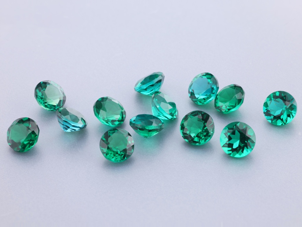 [BHRB0475] Hydrothermal/Lab Grown Emerald 4.75mm Round