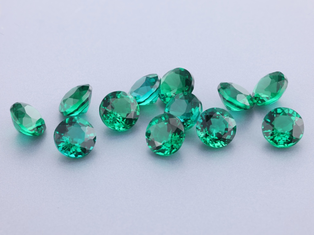 [BHRB0500] Hydrothermal/Lab Grown Emerald 5.00mm Round