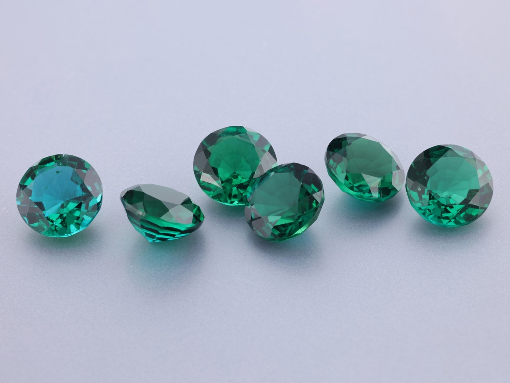 [BHRB0750] Hydrothermal/Lab Grown Emerald 7.50mm Round