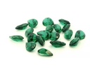 Synthetic Composite 7x5mm Pear Shape Green Shallow