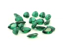 Synthetic Composite 8x5mm Pear Shape Green Shallow