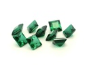 Synthetic Composite 6.00mm Carre Cut Green Shallow