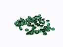 Synthetic Composite 2.75mm Round Green Shallow