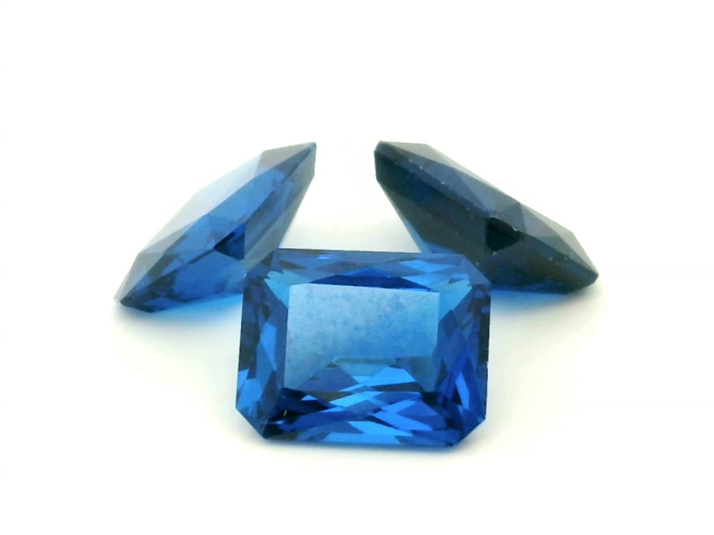 [MBON0907C] Synthetic/Lab Grown Spinel 9x7mm Radiant Emerald Cut Cobalt Blue