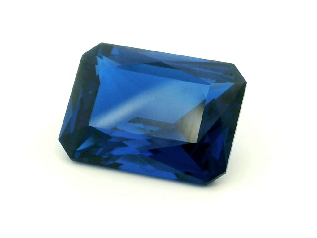 Synthetic/Lab Grown Spinel 16x12mm Radiant Emerald Cut Cobalt Blue