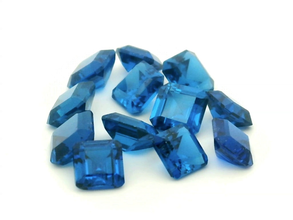 [MBOS0400C] Synthetic/Lab Grown Spinel 4.00mm Square Emerald Cut Cobalt Blue
