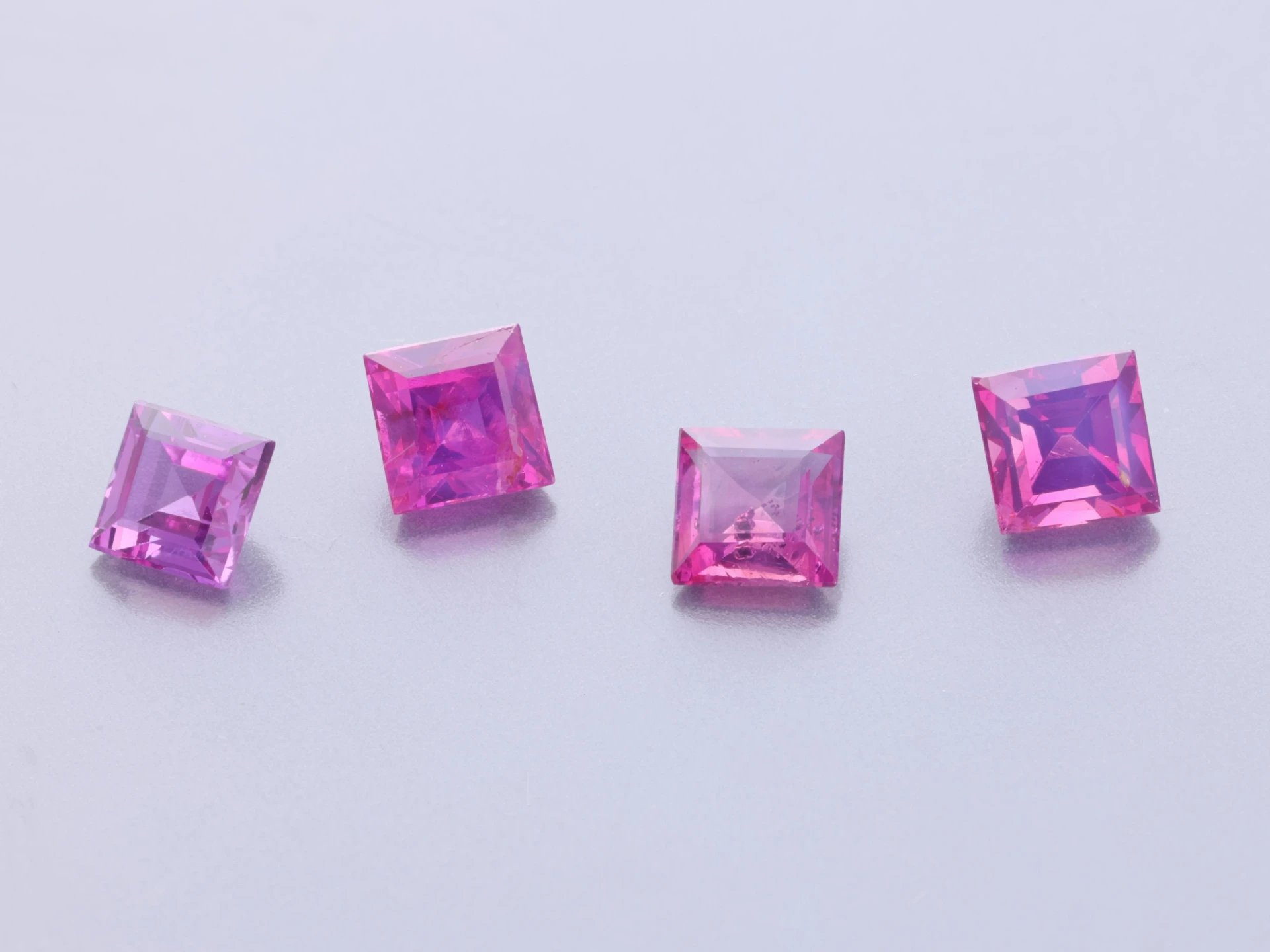 Pink Sapphire 2.50mm Carre Cut Dark