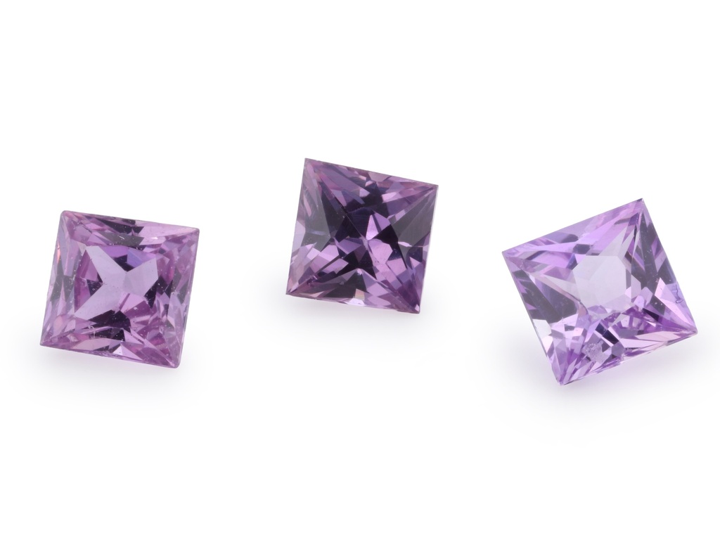 Purple Sapphire 3.25mm Princess Cut 