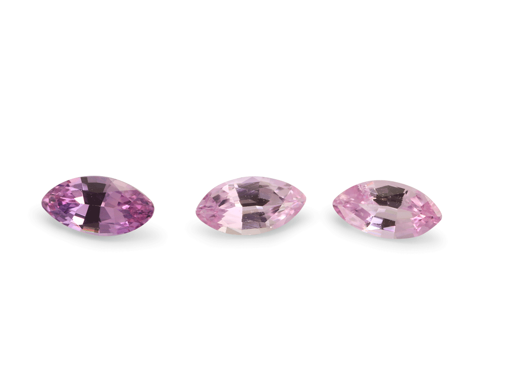 [SPMB0402A] Pink Sapphire 4x2mm Marquise Cut Light