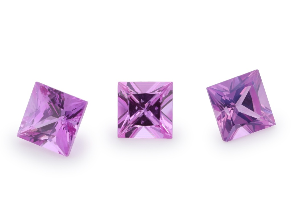 [SPQP0325B] Pink Sapphire 3.25mm Princess Cut Mid