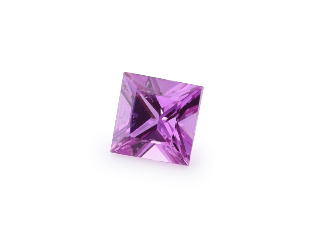 [SPQP0350B] Pink Sapphire 3.50mm Princess Cut Dark