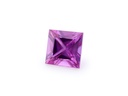 Pink Sapphire 3.75mm Princess Cut Dark