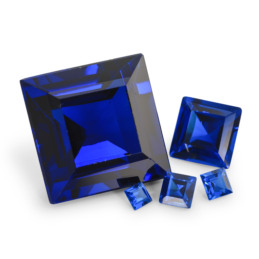 [MBQS0300C] Synthetic/Lab Grown Spinel 3.00mm Carre Cut Cobalt Blue