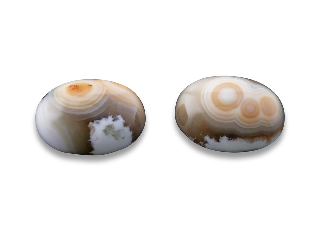 [QUVC-1410A] Ocean Jasper 14x10mm Oval Cabochon Pair