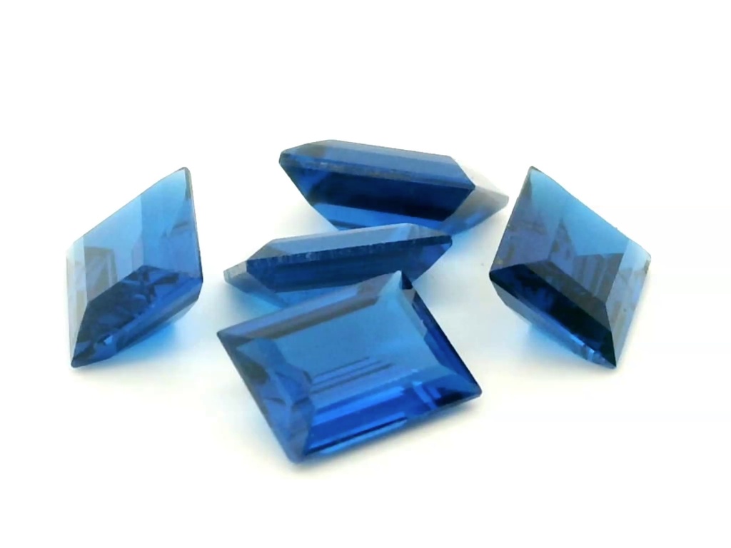 [MBBS0806C] Synthetic/Lab Grown Spinel 8x6mm Baguette Cobalt Blue