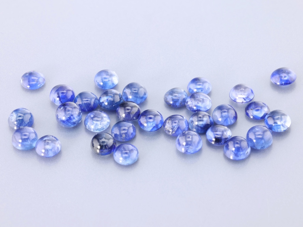 Blue Sapphire 3.50-3.75mm Round Cabochon