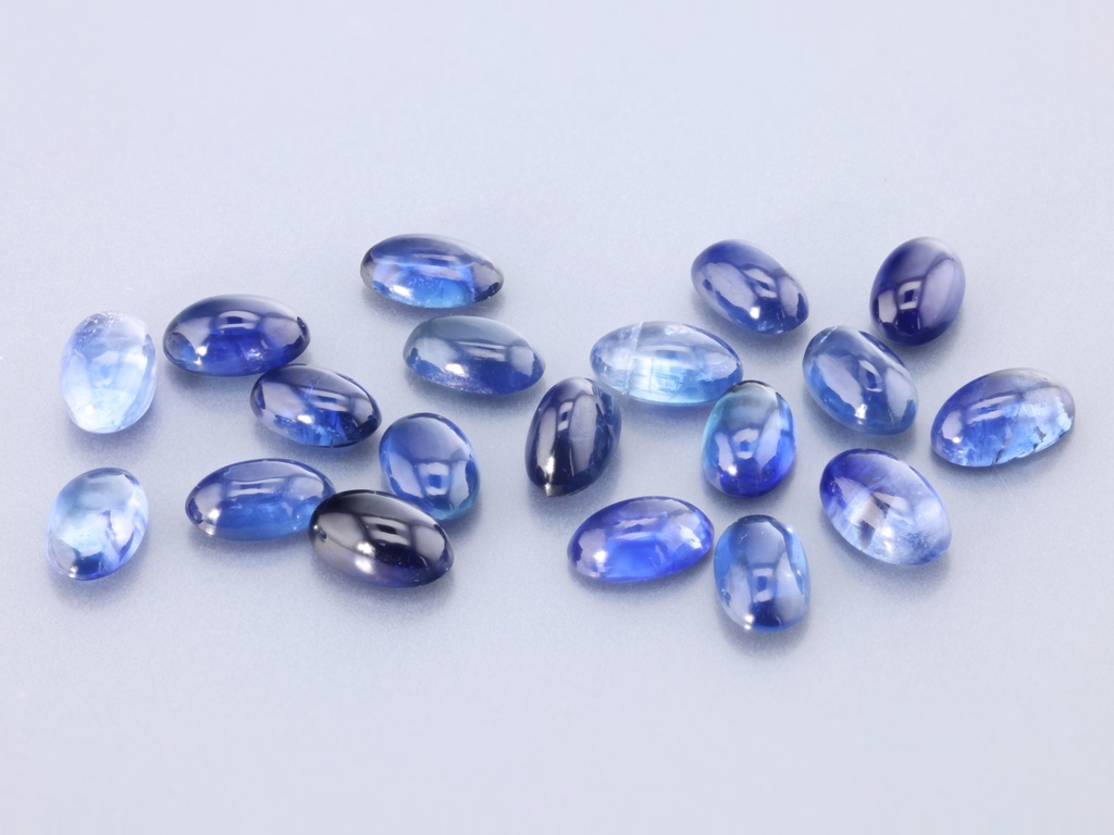 Australian Sapphire 5x4mm +/- Oval Cabochon Blue