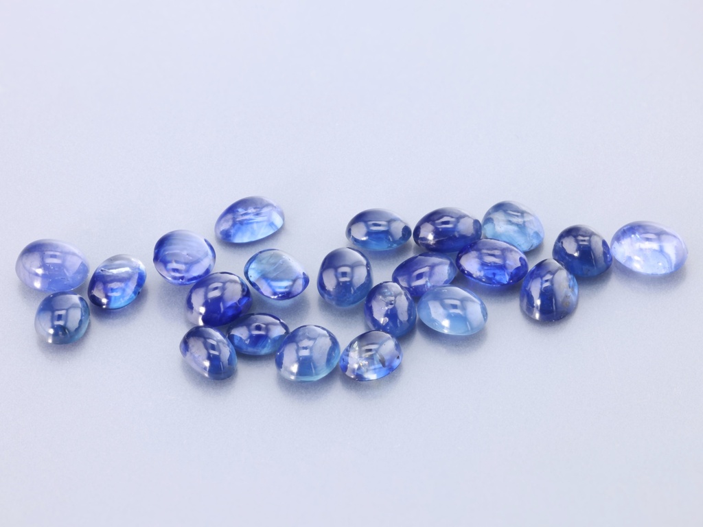 Australian Sapphire 5x3mm +/- Oval Cabochon Blue