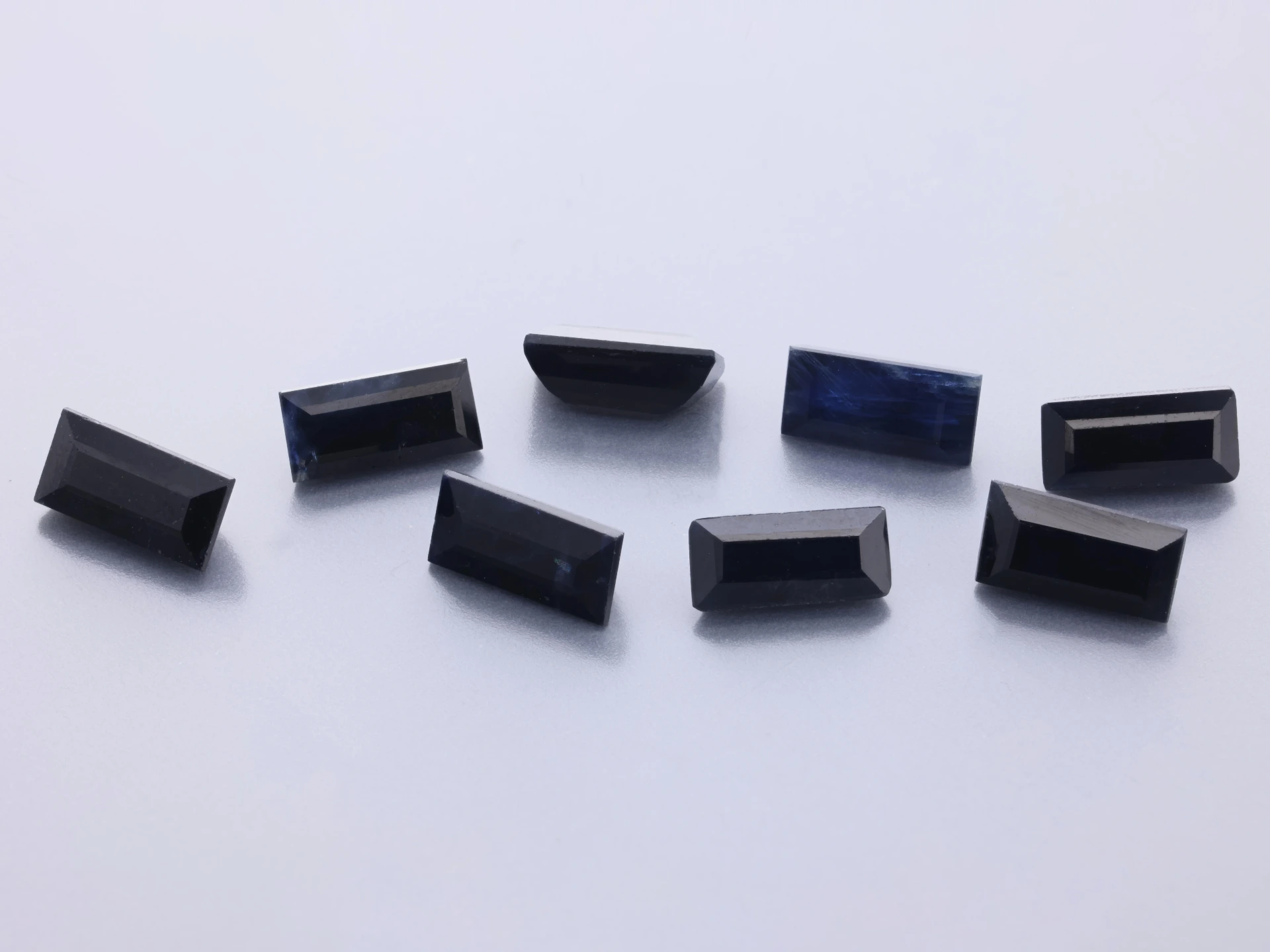 Australian Sapphire 5x2.5mm Baguette Black