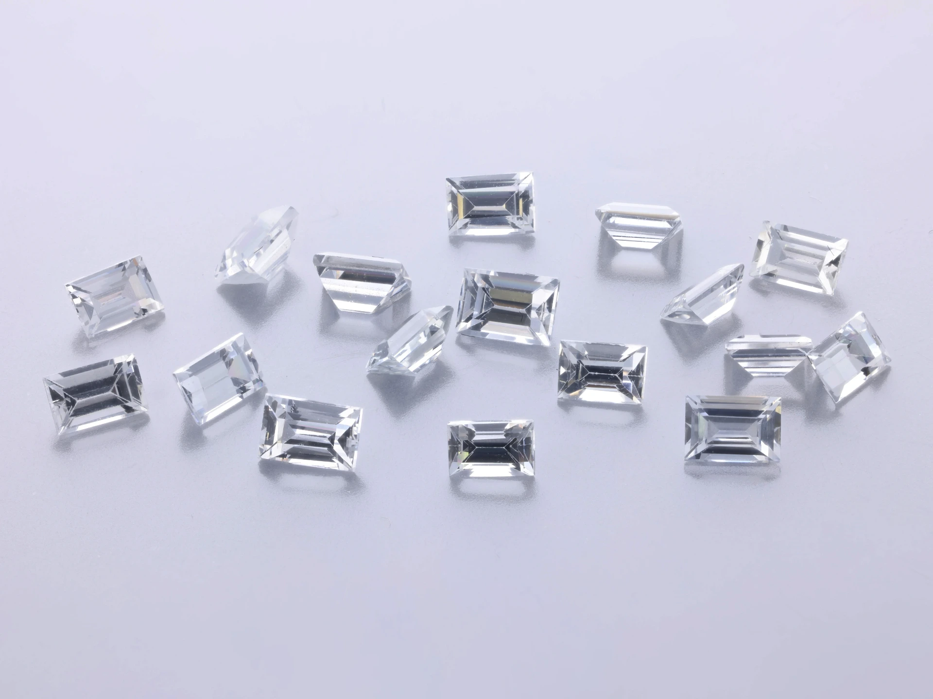 White Sapphire 3x2mm Baguette