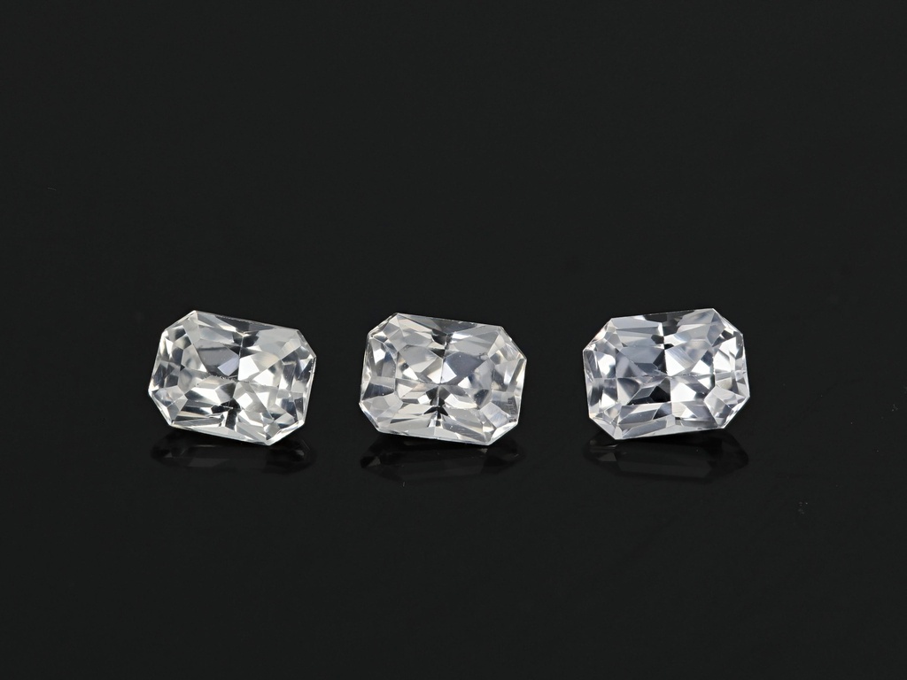 White Sapphire 4x3mm Radiant Emerald Cut