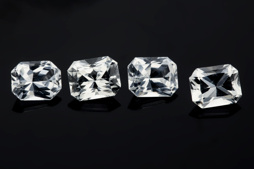 White Sapphire 5x4mm Radiant Emerald Cut