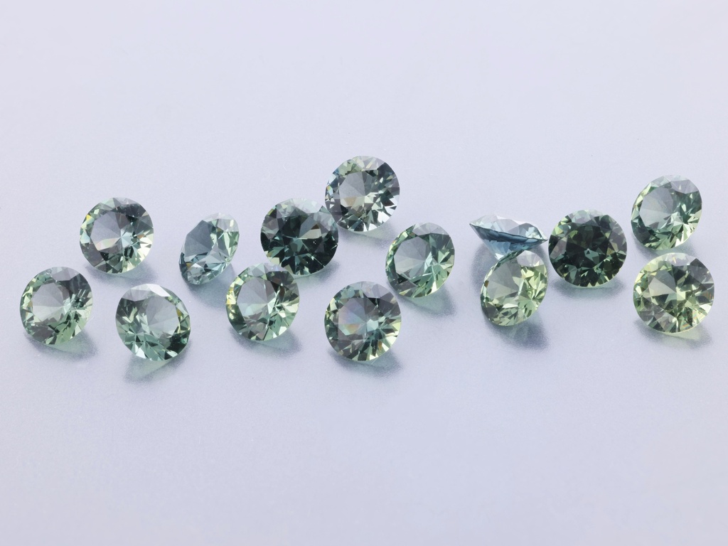 Green Sapphire 3.50mm Round