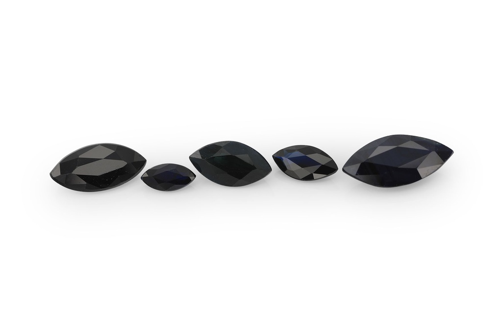 Australian Sapphire 5x2.5mm Marquise Black