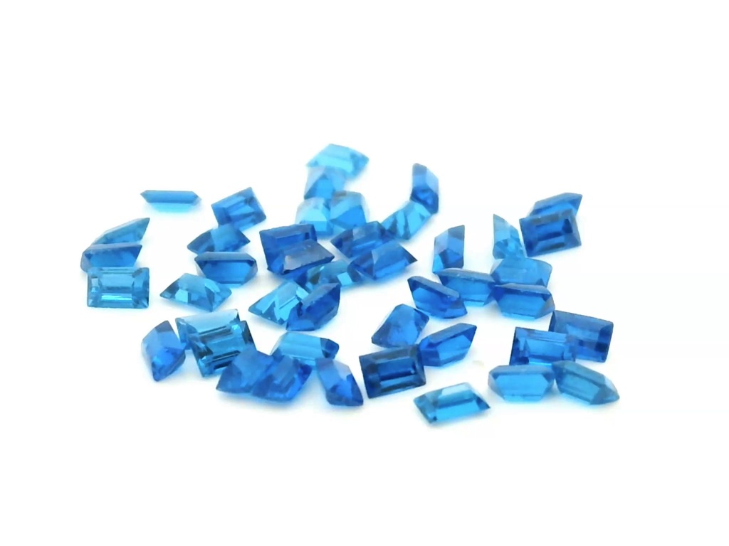 [MBBS0302C] Synthetic/Lab Grown Spinel 3x2mm Baguette Cobalt Blue