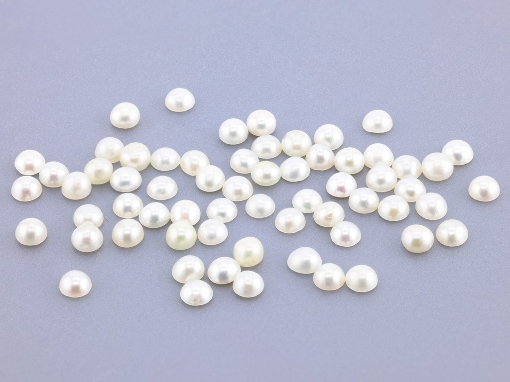 [JSRC0225] Freshwater Half Seed  Pearls 2.25-2.50mm White