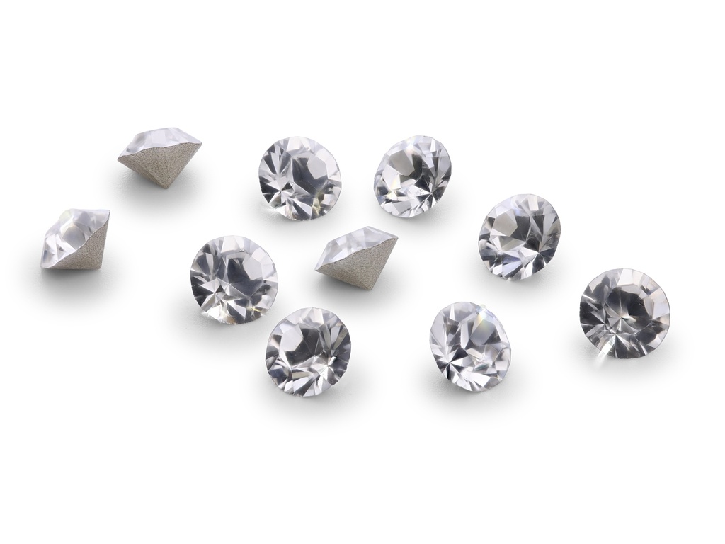 Mirror Back 3.50mm Round PKT 10pcs